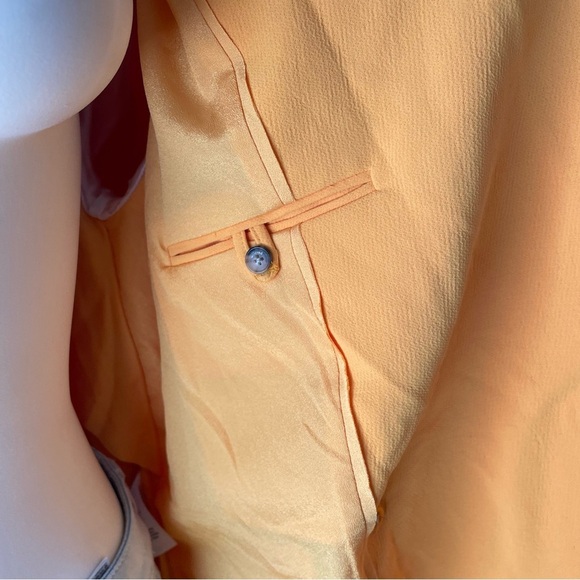 Wilfred Cherrelle Blazer Jacket Yellow Double Breasted Oversized Size Large - Picture 7 of 11